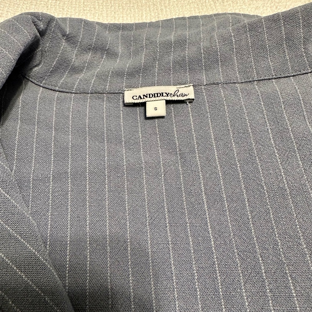 Blue Striped Button-Up Shirt - Picture 3 of 3